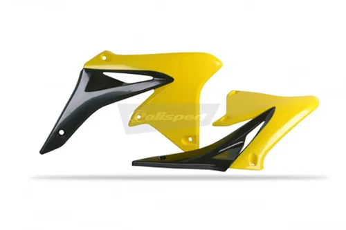Polisport Radiator Shroud Black/Yellow