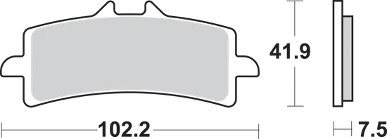 SBS Sintered Front Brake Pad Pair