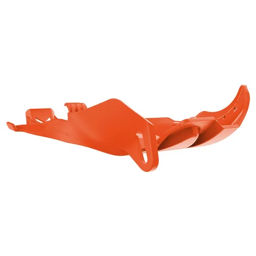 Polisport Fortress Skid Plate w Link Protector Orange