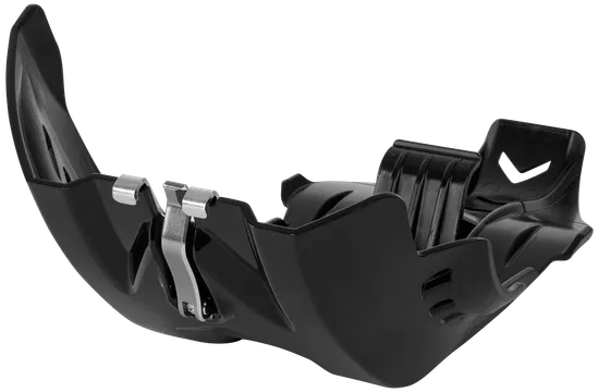 Polisport Black Fortress Belly Skid Plate w Link Protector