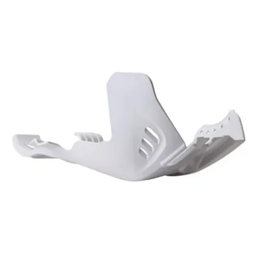 Polisport White Fortress Belly Skid Plate w Link Protector