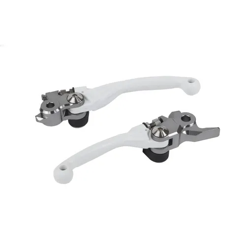 Polisport White Pivot Brake Clutch Hand Lever Set 2