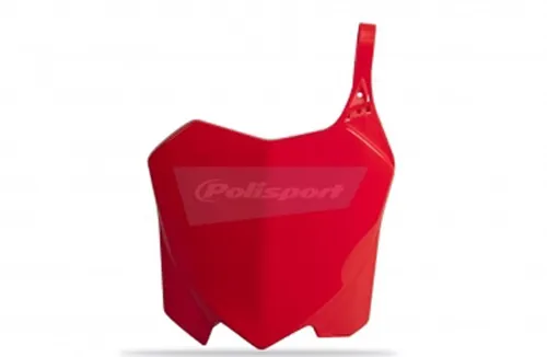 Polisport Front Number Plate Red