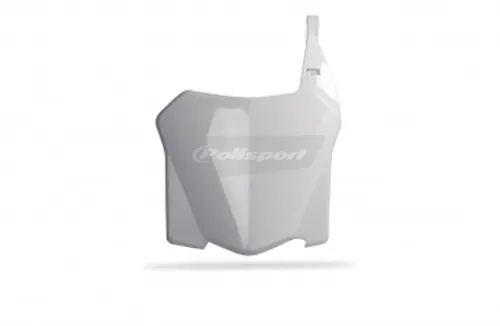 Polisport Front Number Plate White