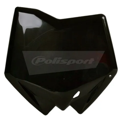 Polisport Front Number Plate Black