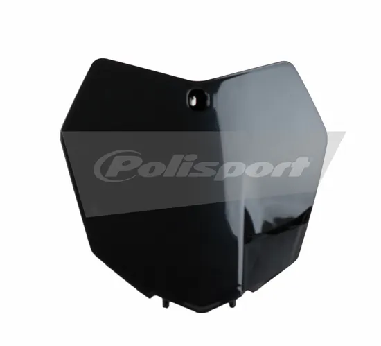 Polisport Front Number Plate Black