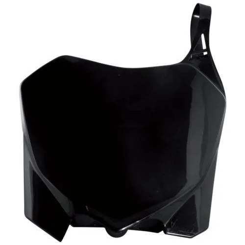 Polisport Front Number Plate Black