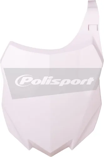 Polisport Front Number Plate White