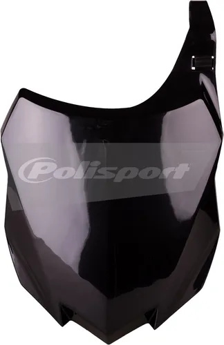 Polisport Front Number Plate Black