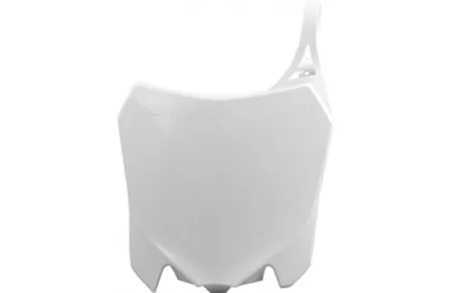 Polisport Front Number Plate White