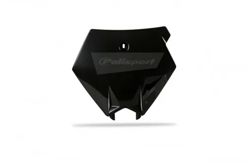 Polisport Front Number Plate Black