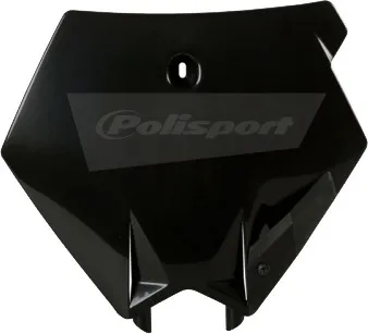 Polisport Front Number Plate Black
