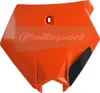 Polisport Front Number Plate Orange