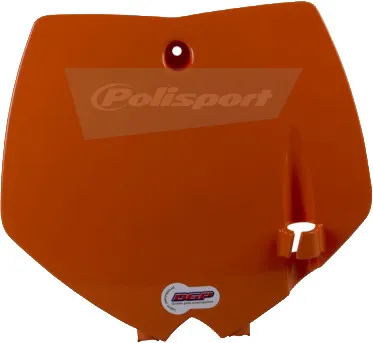 Polisport Front Number Plate Orange