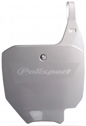 Polisport Front Number Plate White