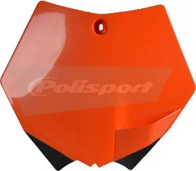 Polisport Front Number Plate Orange