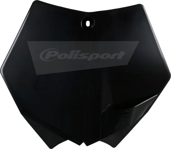 Polisport Front Number Plate Black