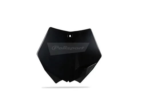 Polisport Front Number Plate Black