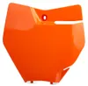 Polisport Front Number Plate Orange