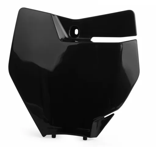 Polisport Front Number Plate Black