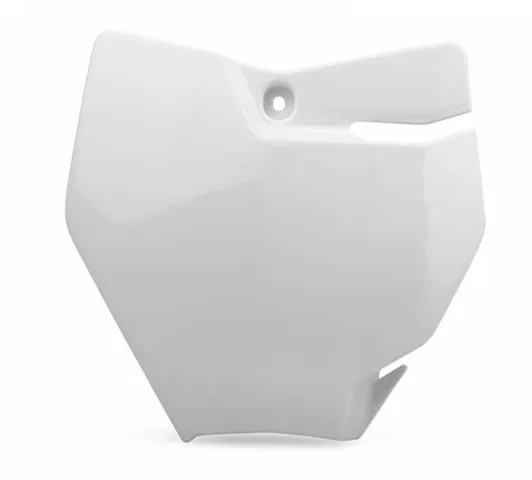 Polisport Front Number Plate White