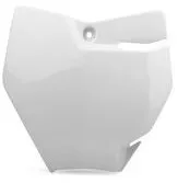 Polisport Front Number Plate White