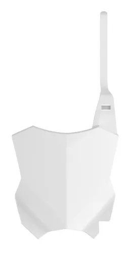 Polisport Front Number Plate White