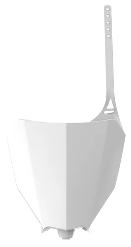 Polisport Front Restyled Number Plate White