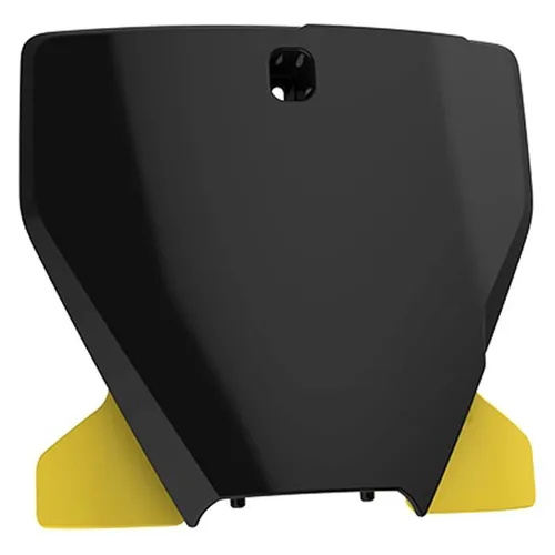 Polisport Front Number Plate Black/Yellow