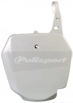 Polisport Front Number Plate White