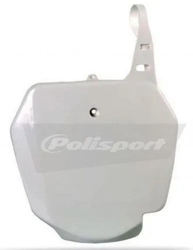 Polisport Front Number Plate White