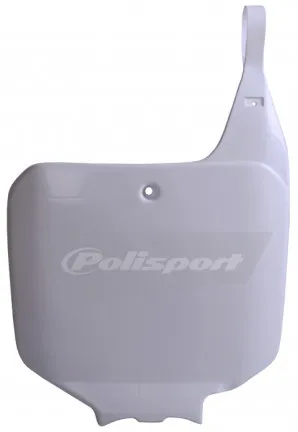 Polisport Front Number Plate White