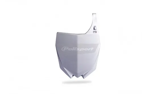 Polisport Front Number Plate White