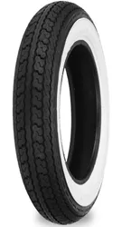 Shinko Tires SR550 Tire Front Tire 4.00-8 55 J Whitewall