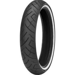 Shinko Tires White Wall SR777 & SR777 H.D. Tire Front Tire 130/80-17 65 H Whitewall Bias TL