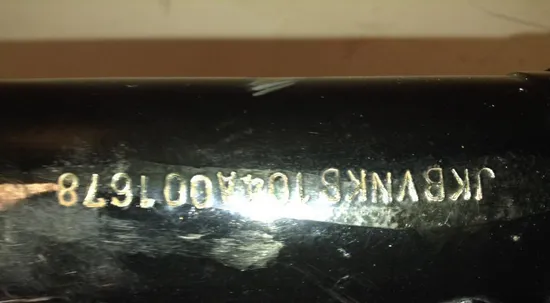 Main Frame Chassis CLN Ready To Go 2004 Kawasaki Vulcan 1600 Mean Streak 1045