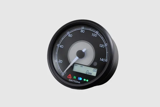 Harddrive Black Face 80mm Speedometer Gauge 140MPH