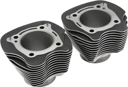 Harddrive Big Bore Cylinder Jug Pair Black Machined