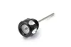 Harddrive White Face Oil Temp Gauge Dip Stick Black Machined