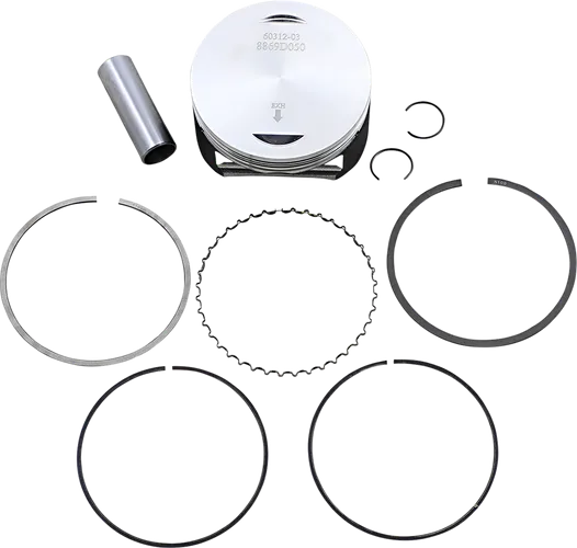 Wossner Complete Piston Kit 86.95mm .5 OB 10.0.1 Ring Circlip Wrist Pin