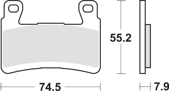 SBS Sintered Front Brake Pad Pair