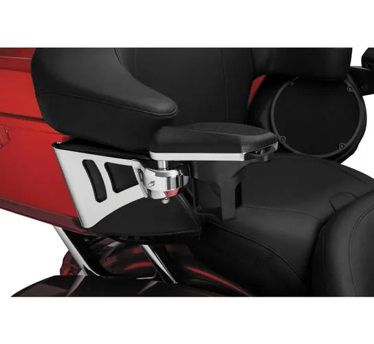 Kuryakyn Padded Passenger Armrest Chrome with Cup Holder