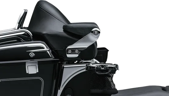 Kuryakyn Stealth Padded Passenger Armrests Aluminum Chrome