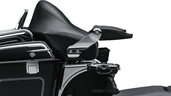 Kuryakyn Stealth Padded Passenger Armrests Aluminum Chrome