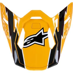 Alpinestars S-M10 Helmet Visor Adult Black White Yellow Ampress