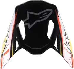 Alpinestars S-M10 Helmet Visor Adult Black Yellow Orange Meta 2