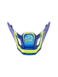 Alpinestars SM7 Helmet Visor Adult Blue Yellow Deed