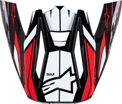 Alpinestars S M5 Helmet Visor Adult Black White Red Action