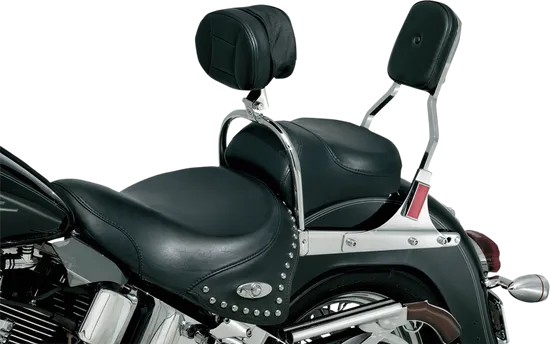 Kuryakyn Chrome Drivers Padded Backrest Adjustable Quick Detach