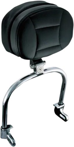 Kuryakyn Chrome Drivers Padded Backrest Adjustable Quick Detach